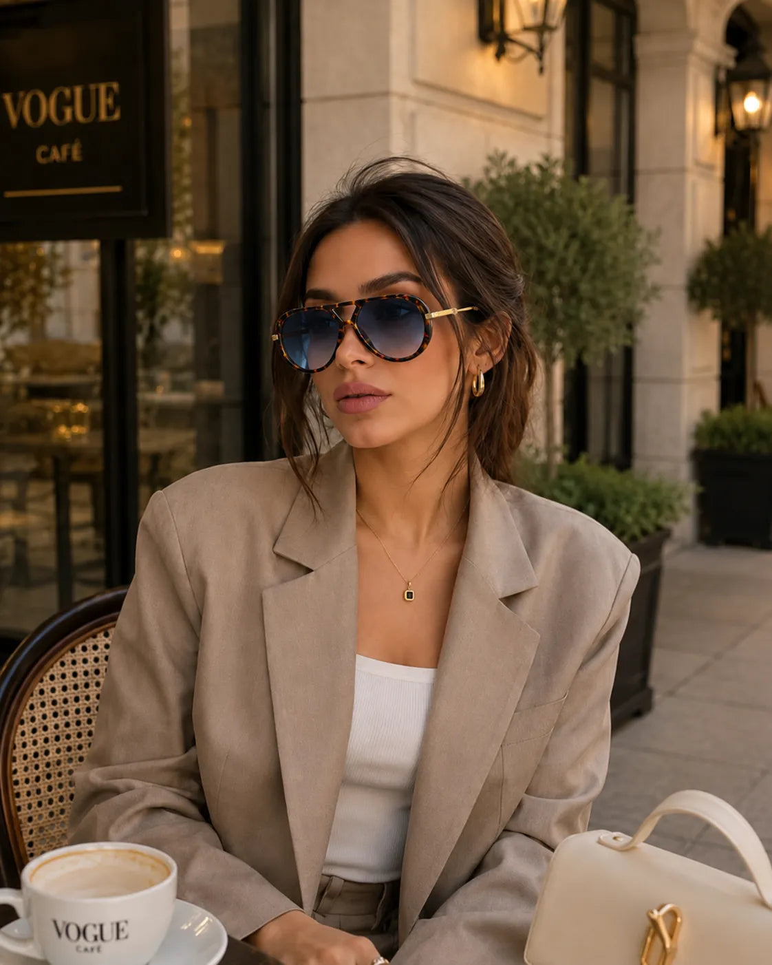 Lunettes de soleil aviateur Panthère