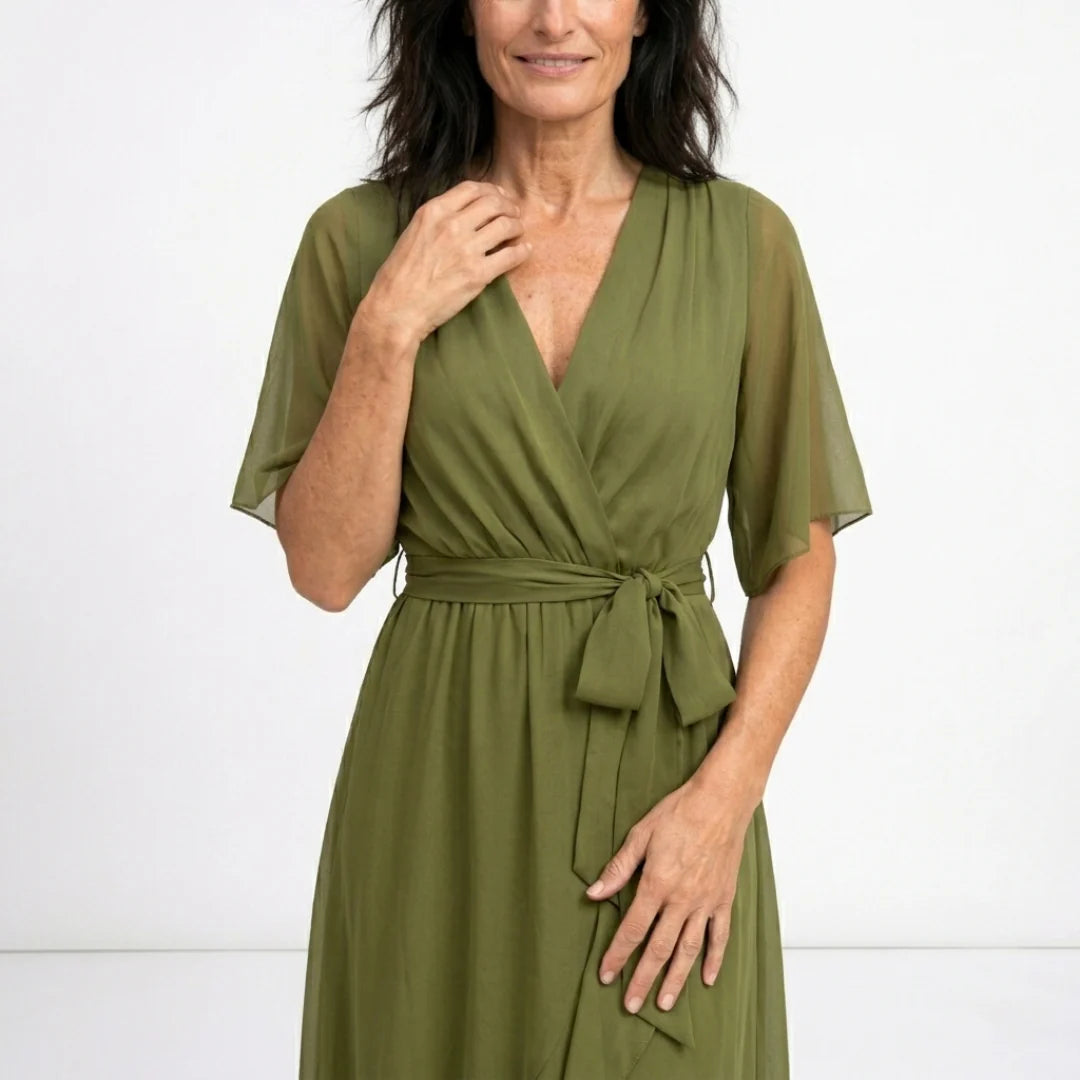 Monique - Robe midi fluide légère