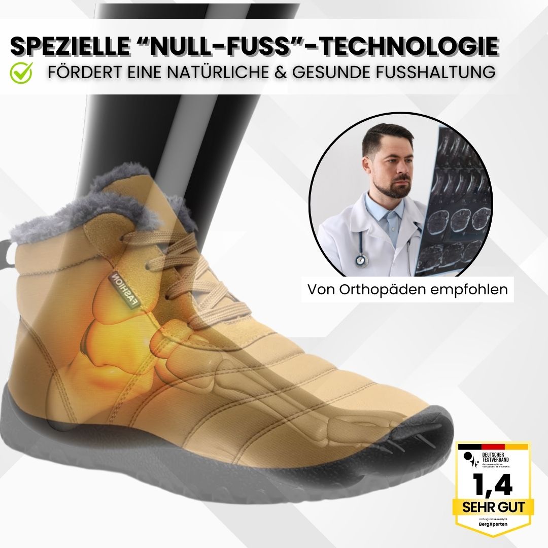 OrthoWarm - Chaussures Pieds Nus Antidouleur, Déperlantes & Doublées