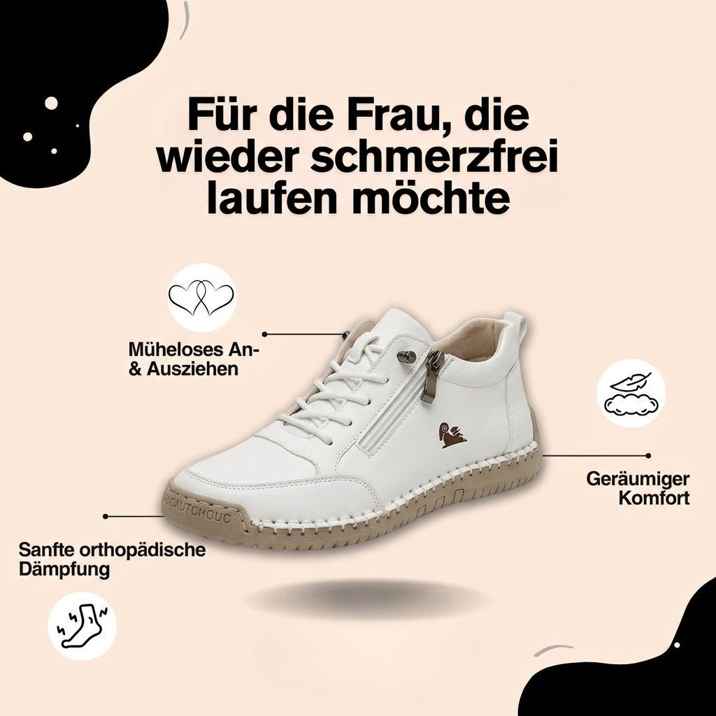 Mila – Sneakers Orthopédiques Confortables + Fermeture Éclair