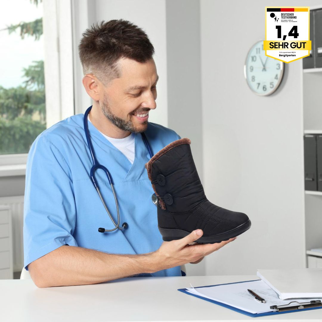 Orthostiefel - Bottes d’Hiver Ergonomiques & Imperméables pour Femmes