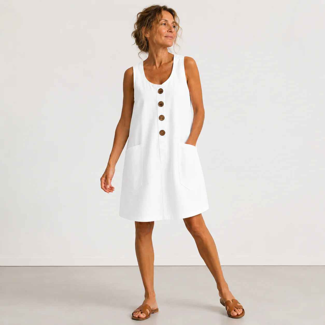 Maud - Robe en coton en lin
