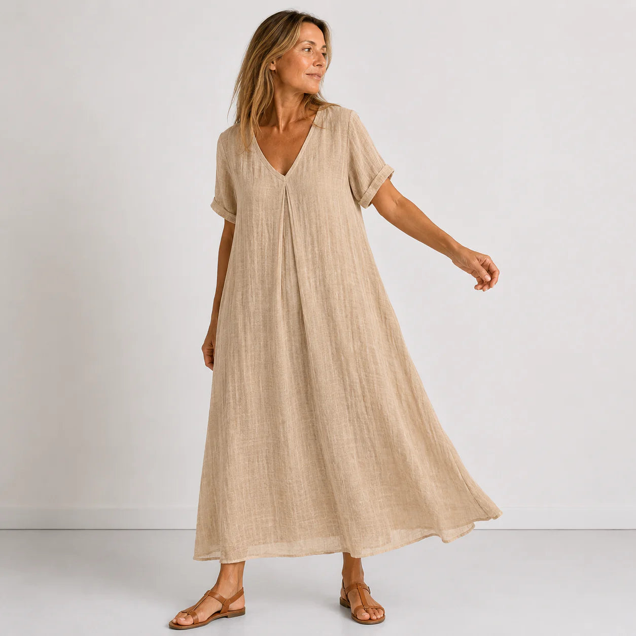 Camille – Robe longue fluide