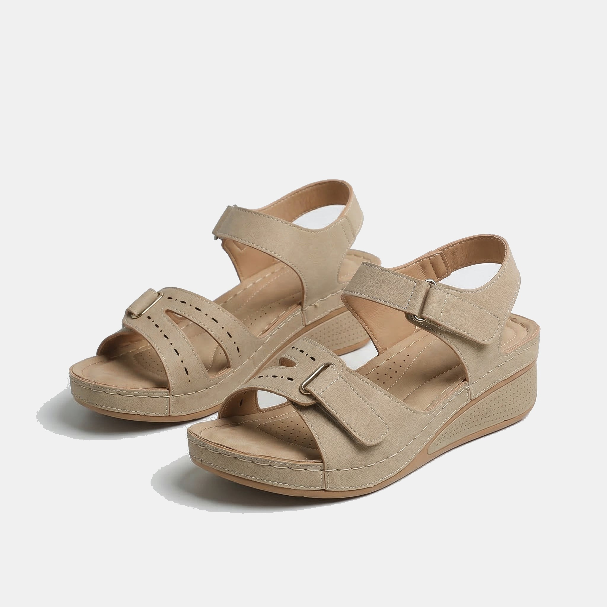 Sandy - Sandales Orthopédiques Confortables à Talon Compensé