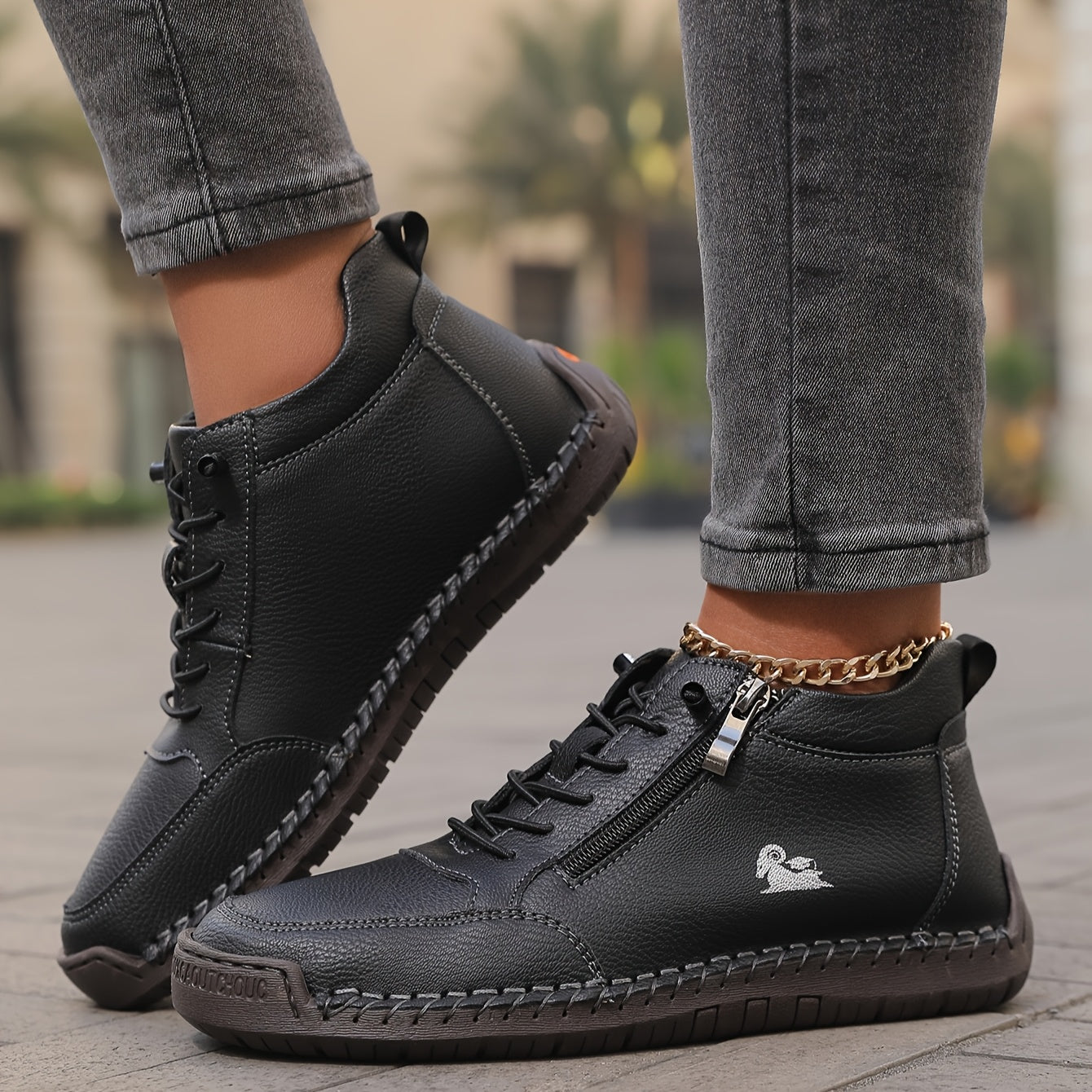 Mila – Sneakers Orthopédiques Confortables + Fermeture Éclair