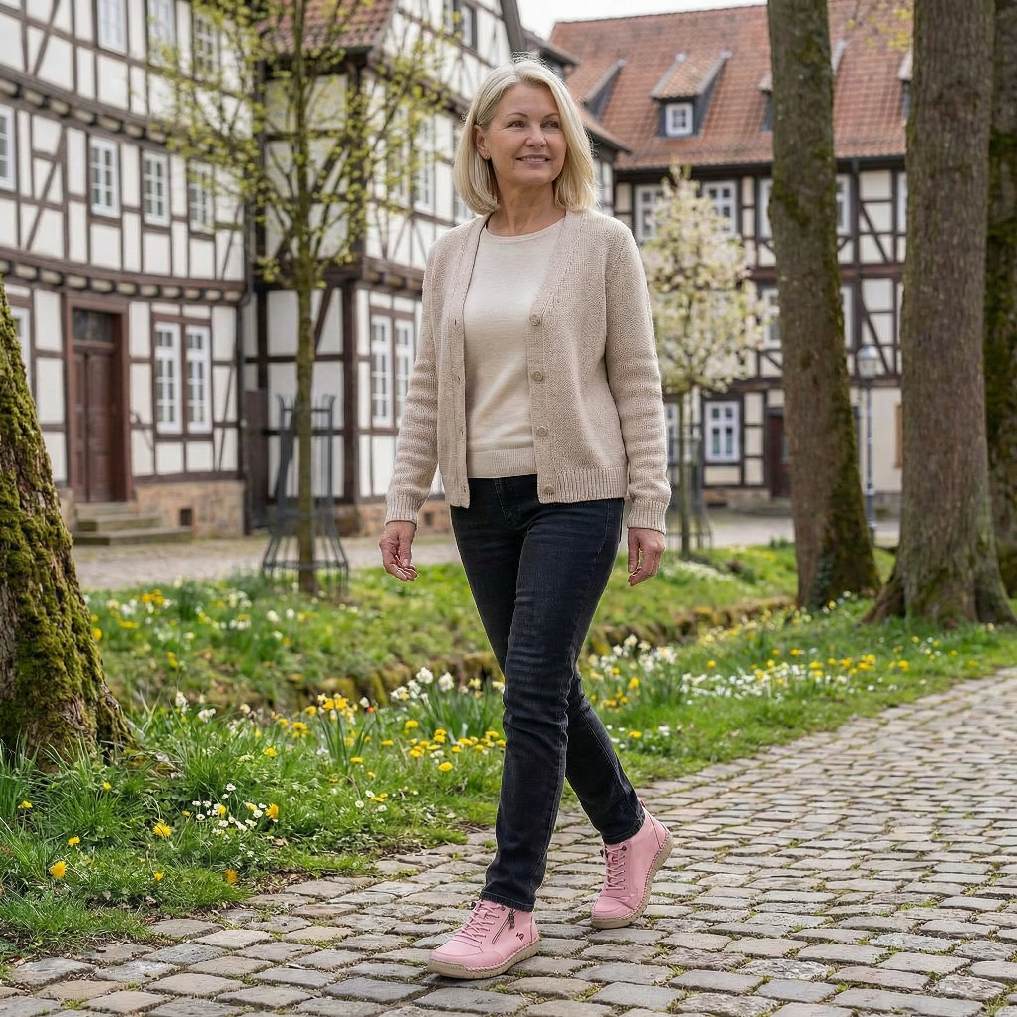 Mila – Sneakers Orthopédiques Confortables + Fermeture Éclair