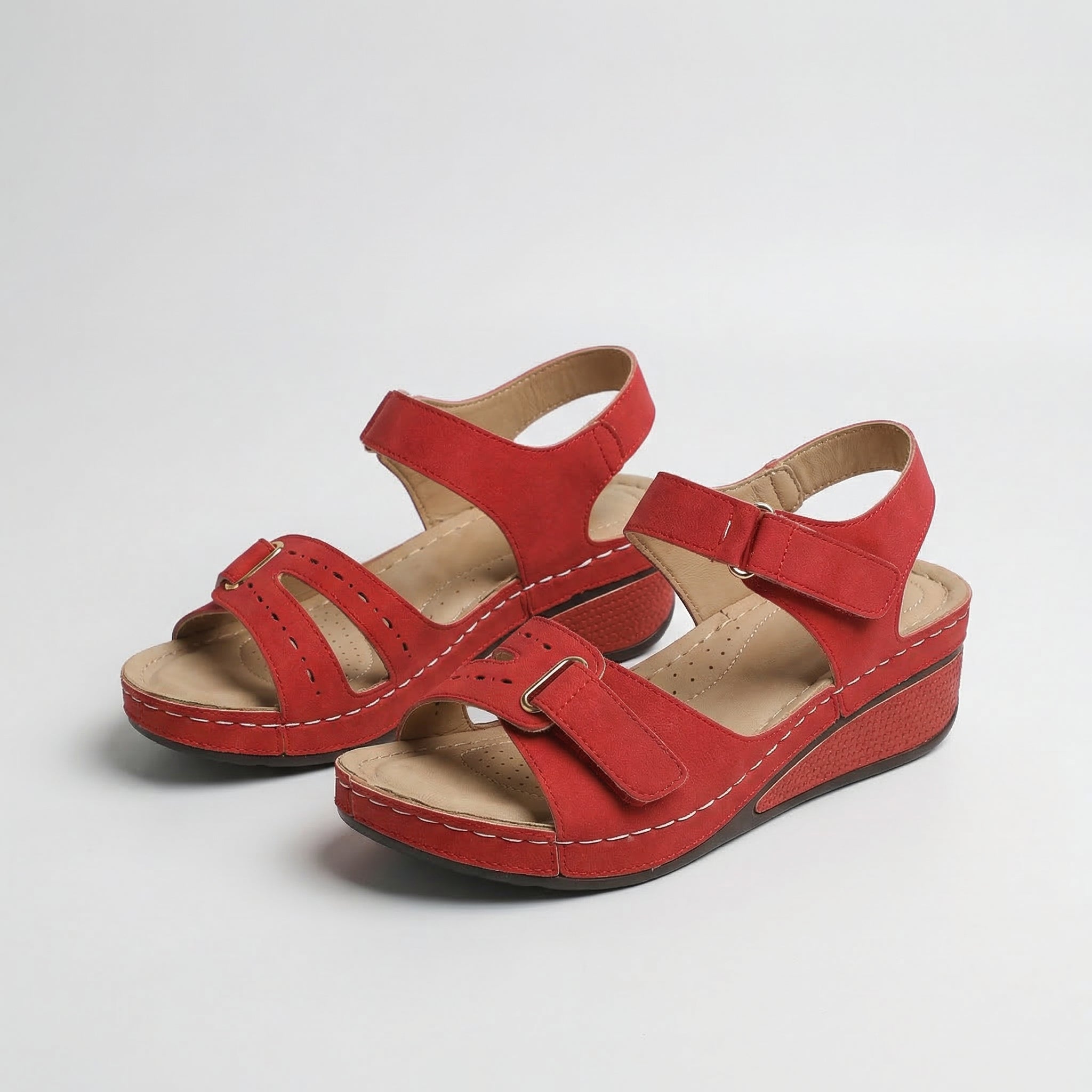 Sandy - Sandales Orthopédiques Confortables à Talon Compensé