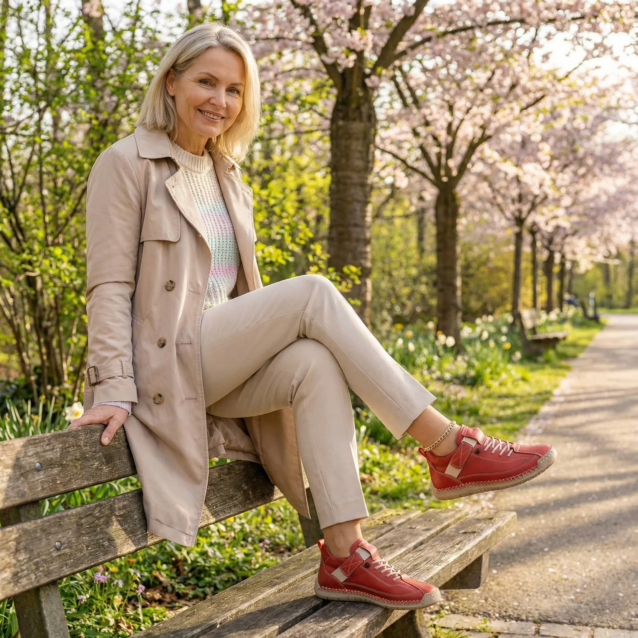 Mia – Sneakers Orthopédiques Confortables et Sans Douleur