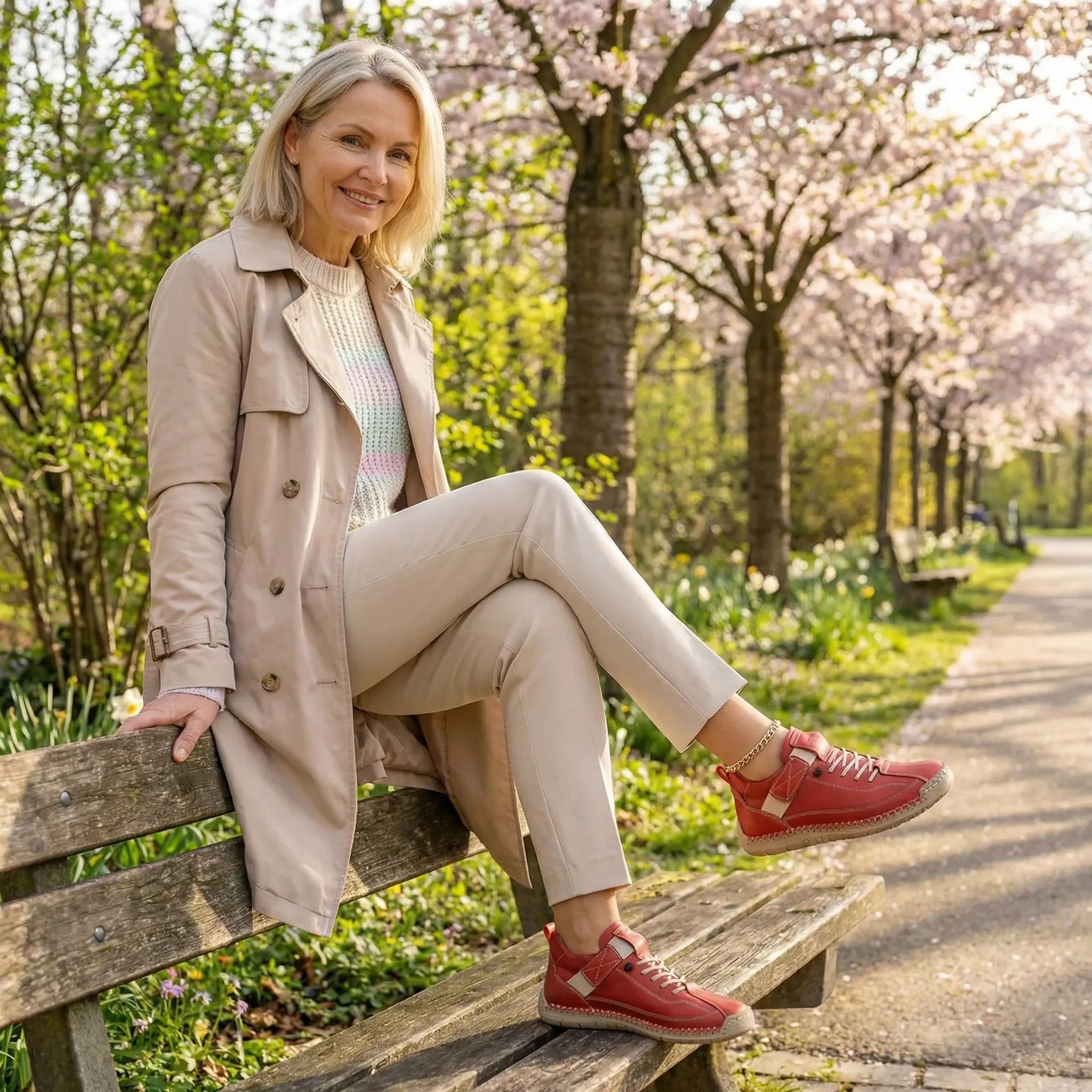 Mia – Sneakers Orthopédiques Confortables et Sans Douleur