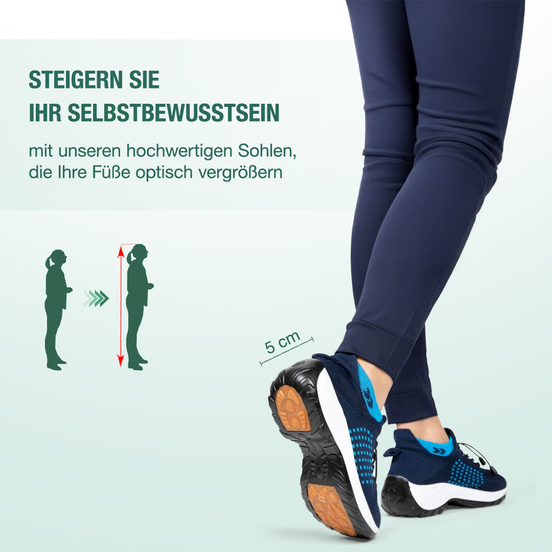 Ambulo Chaussures Orthopédiques Tissu Tricoté - Bleu Marine