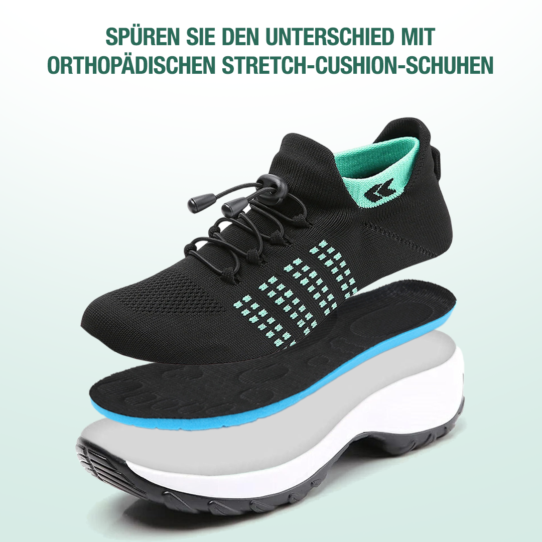 Ambulo Chaussures Orthopédiques Tissu Tricoté - Vert Noir