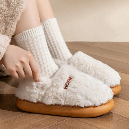 Home - Chaussons en Peluche Doublés