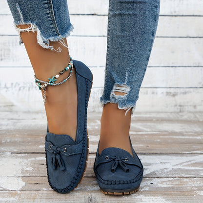 Nadine – Mocassins Classiques avec Détail à Pampilles