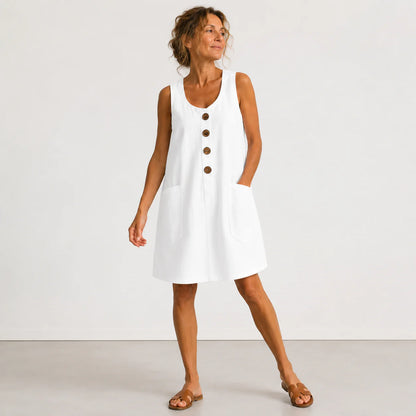 Maud - Robe en coton en lin