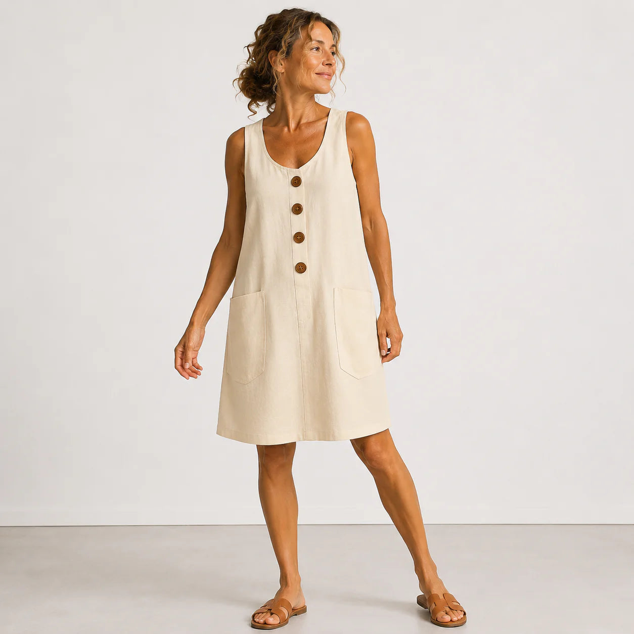 Maud - Robe en coton en lin