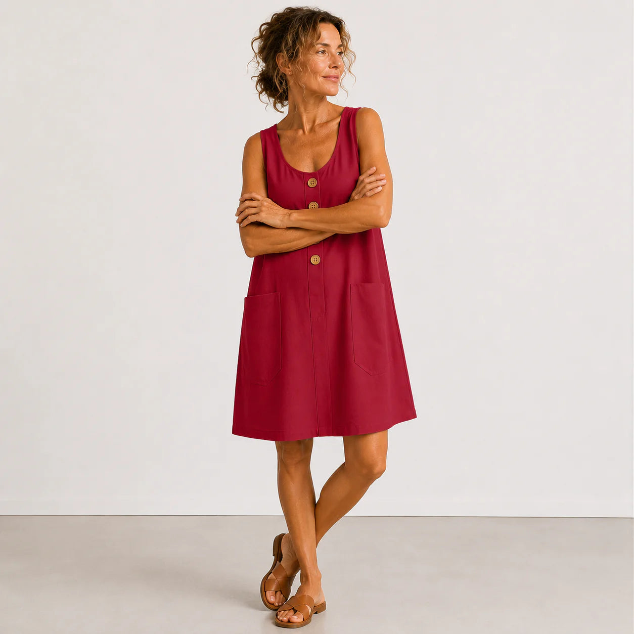 Maud - Robe en coton en lin