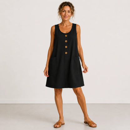Maud - Robe en coton en lin