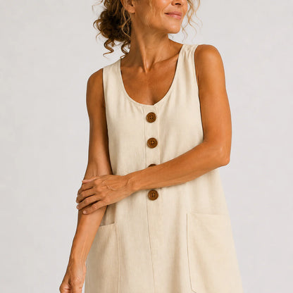 Maud - Robe en coton en lin