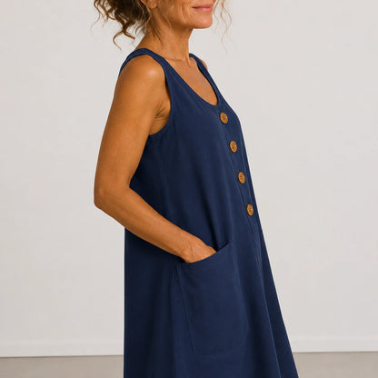 Maud - Robe en coton en lin