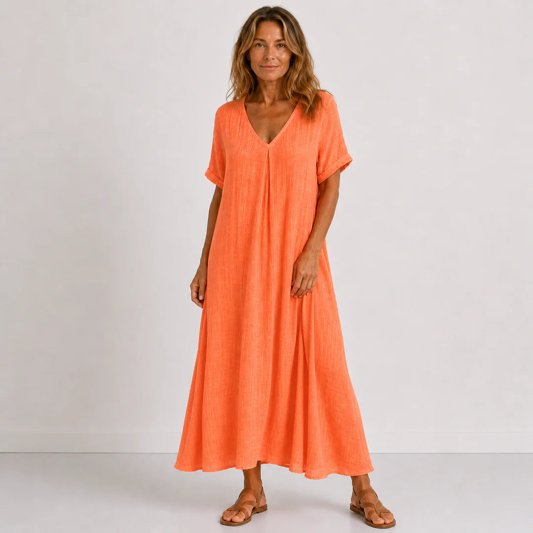 Camille – Robe longue fluide