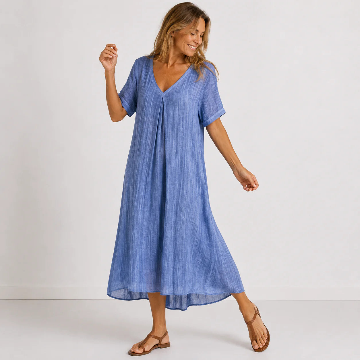 Camille – Robe longue fluide