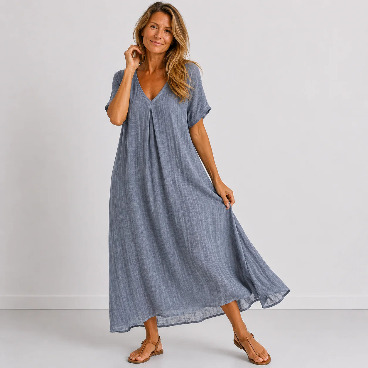 Camille – Robe longue fluide
