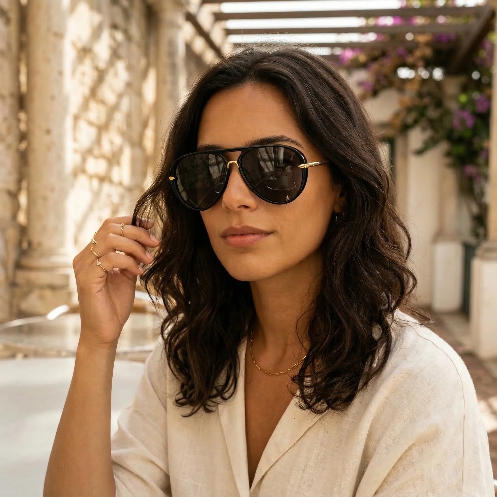 Lunettes de soleil aviateur Viola