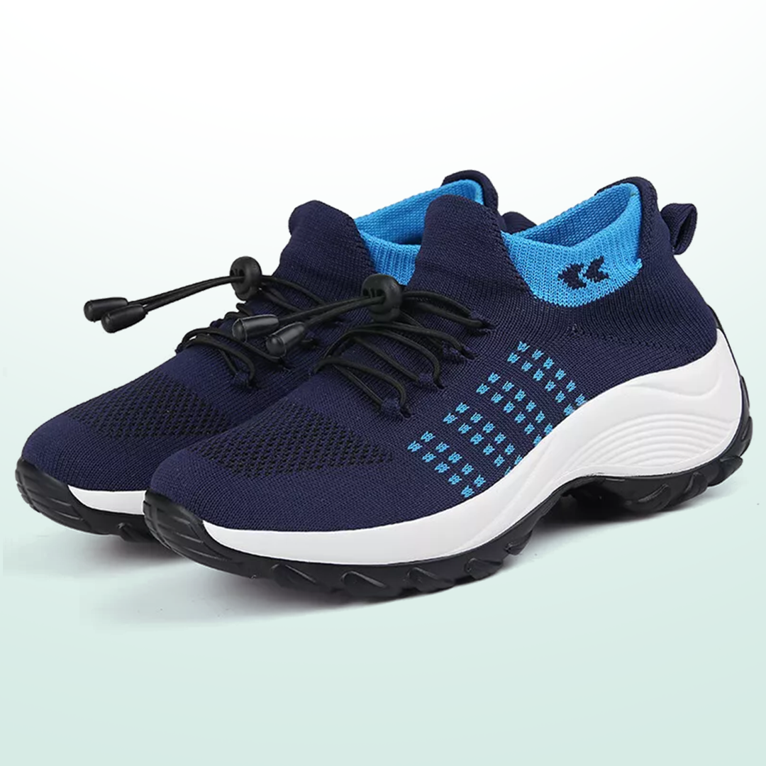 Ambulo Chaussures Orthopédiques Tissu Tricoté - Bleu Marine