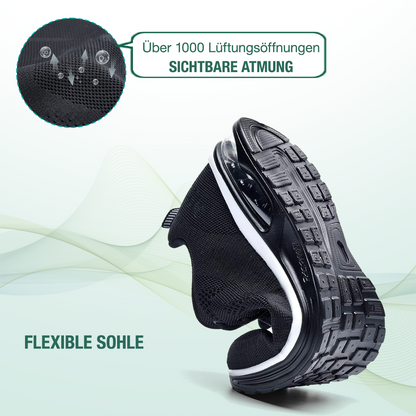 SanoWalk Chaussures Orthopédiques - Tout Noir