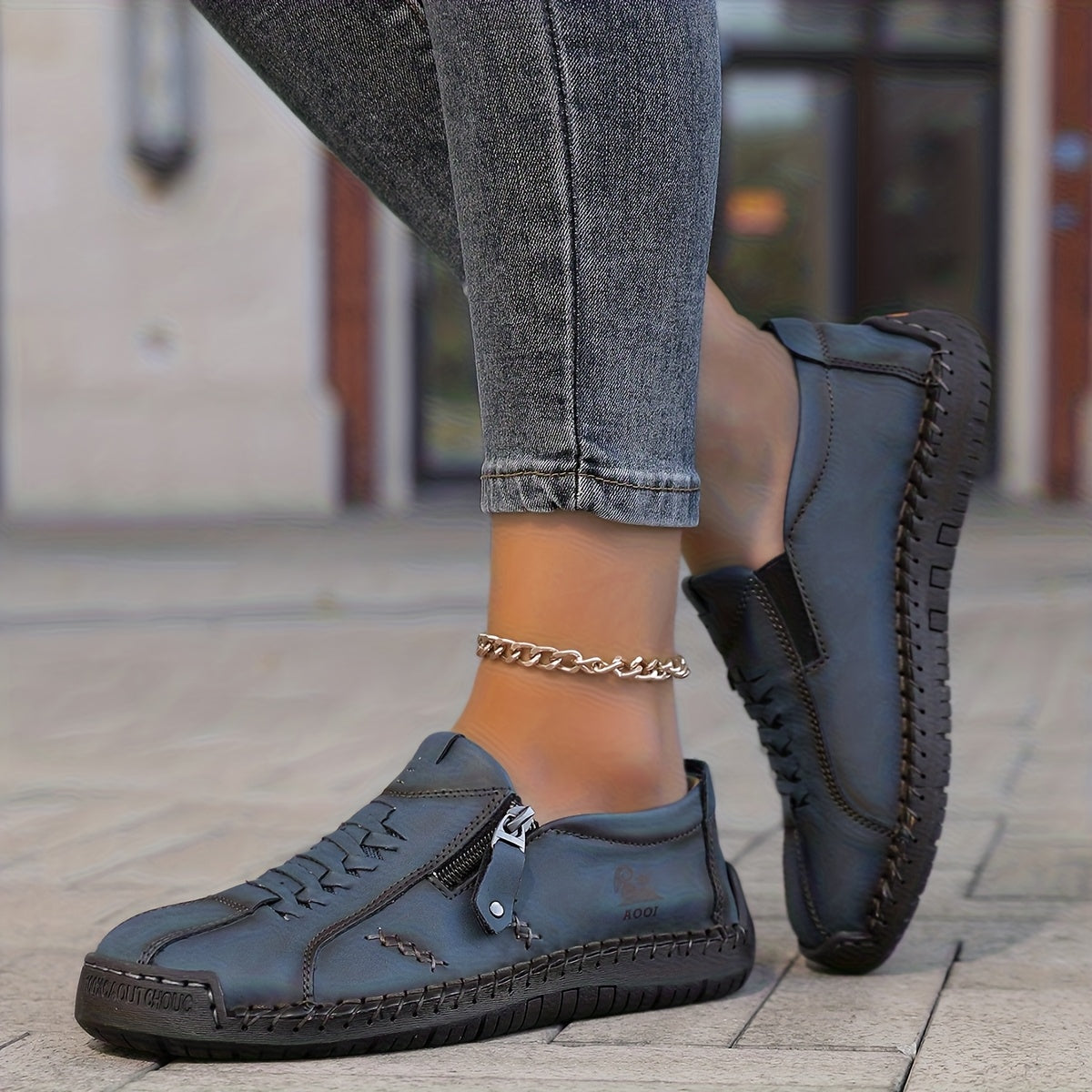 Nila – Confort Élégant avec Fermeture Éclair Pratique