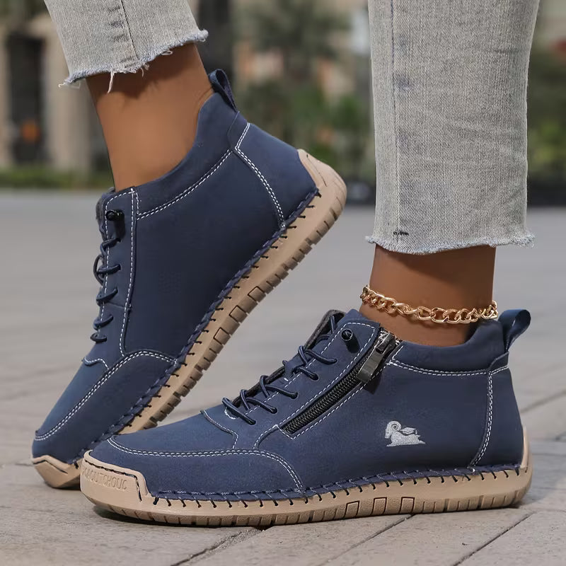Mila – Sneakers Orthopédiques Confortables + Fermeture Éclair