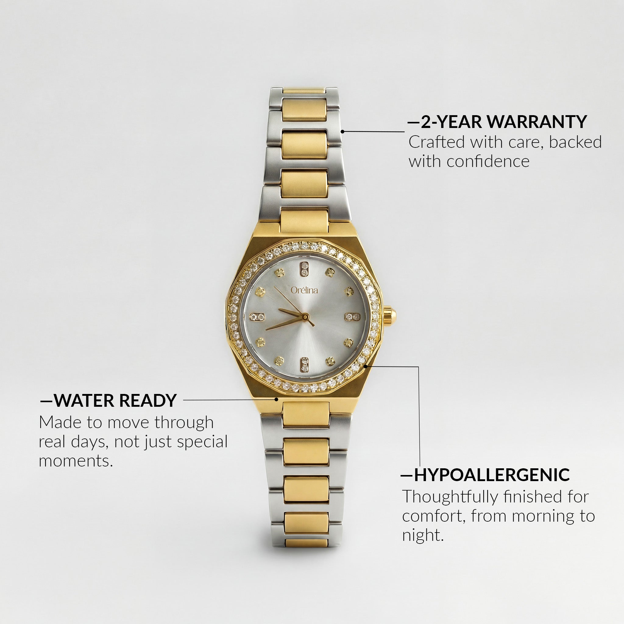 Montre Muse – Bicolore