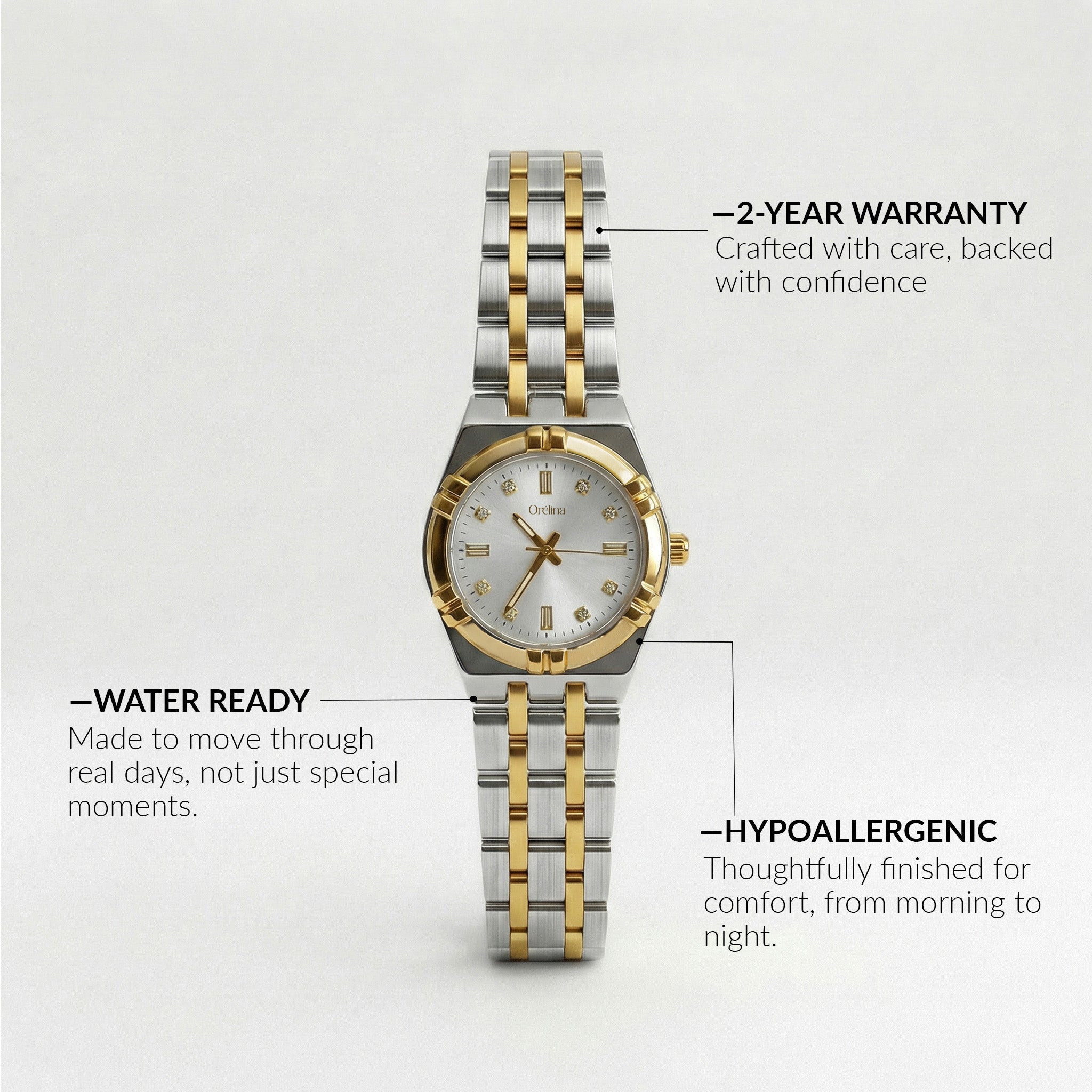 Uhr Elara – Bicolor