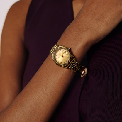 Montre Luna – Classique Champagne