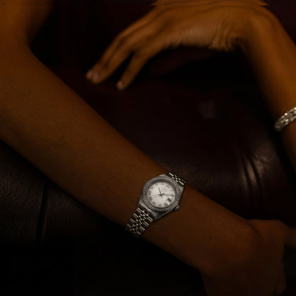 Luna Uhr – Weißgold Diamant