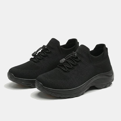 Ambulo Chaussures Orthopédiques Tissu Tricoté - Tout Noir