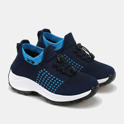 Ambulo Chaussures Orthopédiques Tissu Tricoté - Bleu Marine