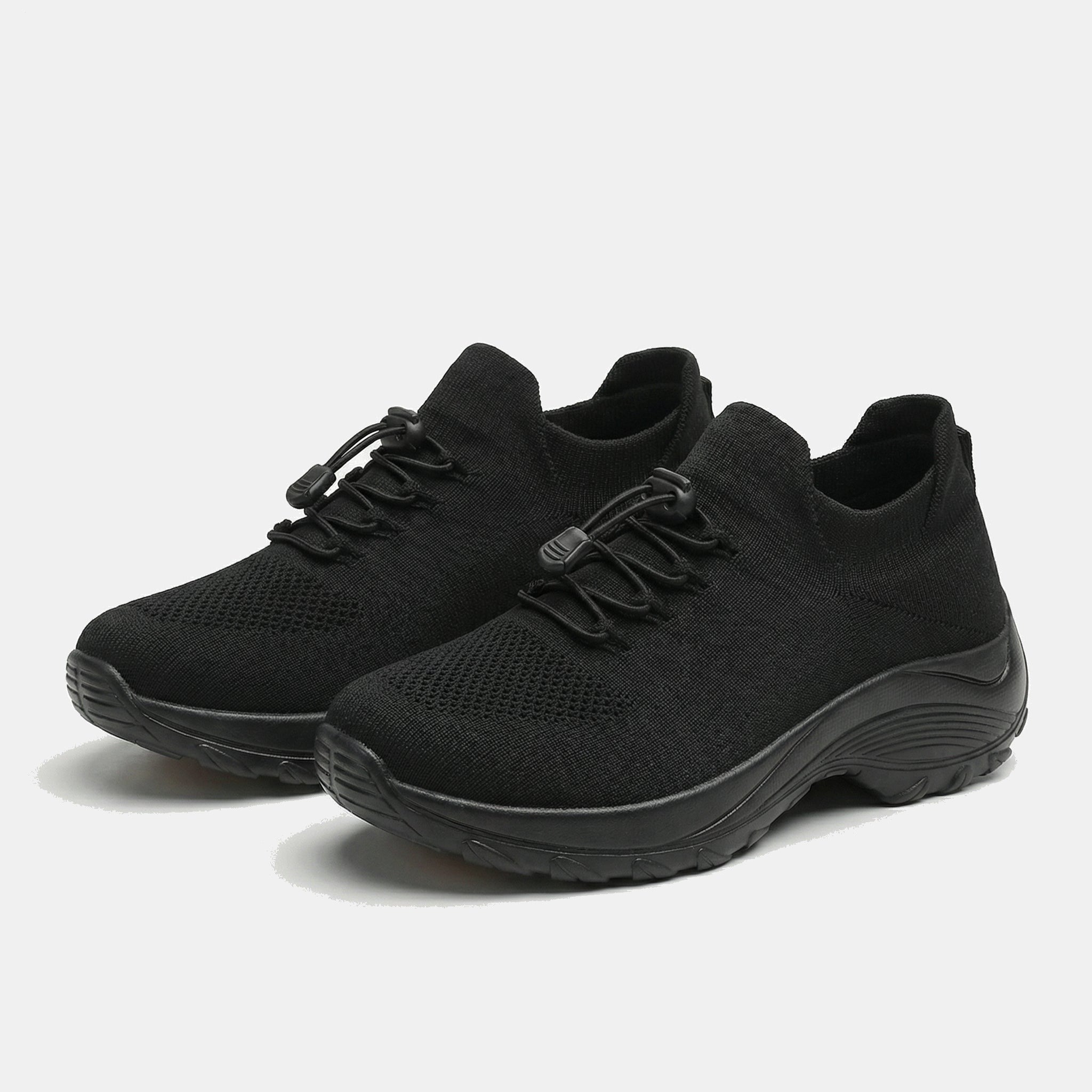 Ambulo Chaussures Orthopédiques Tissu Tricoté - Vert Noir