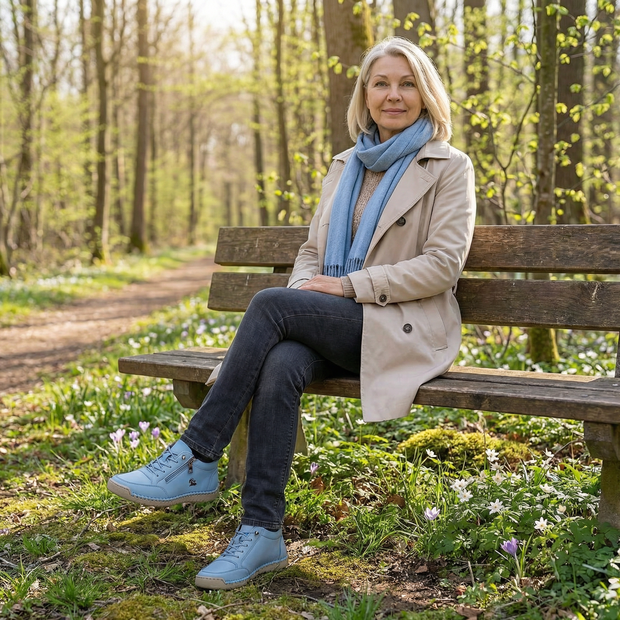 Mila – Sneakers Orthopédiques Confortables + Fermeture Éclair