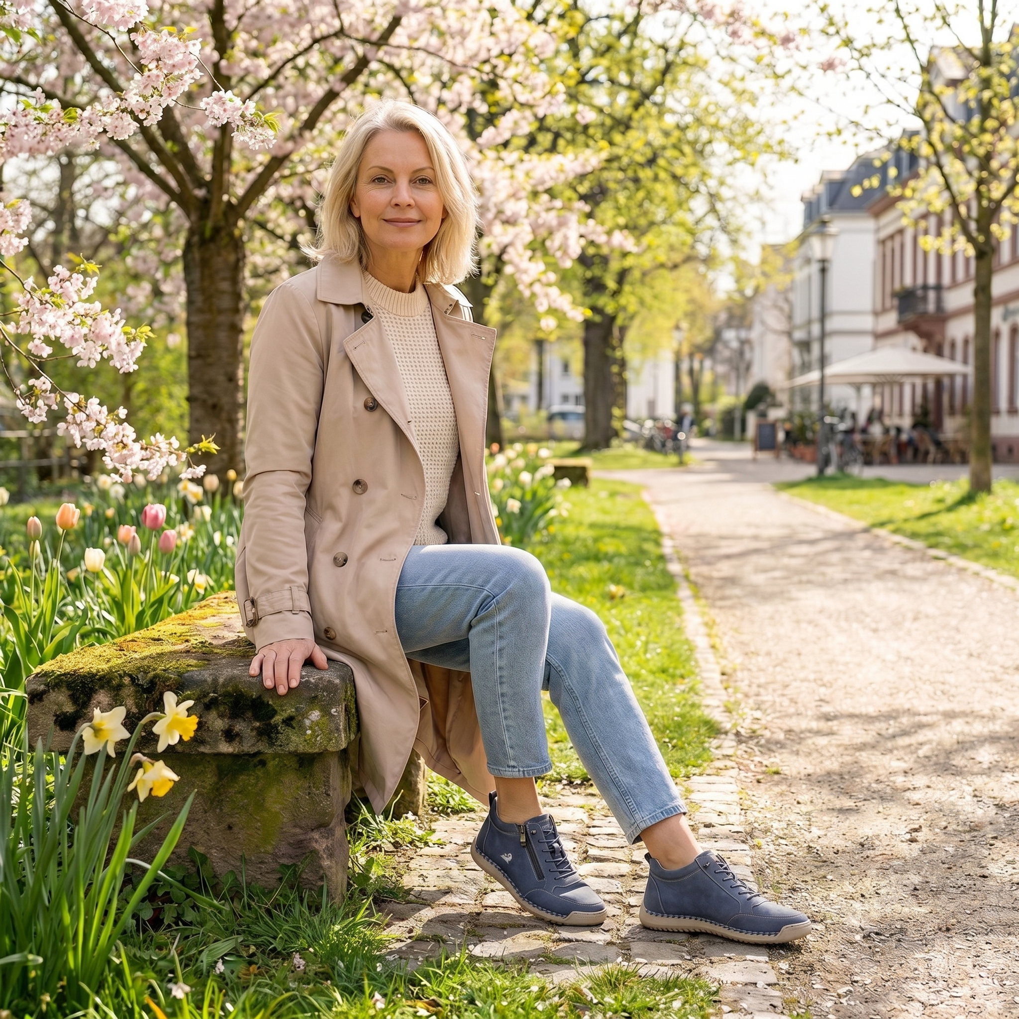Mila – Sneakers Orthopédiques Confortables + Fermeture Éclair