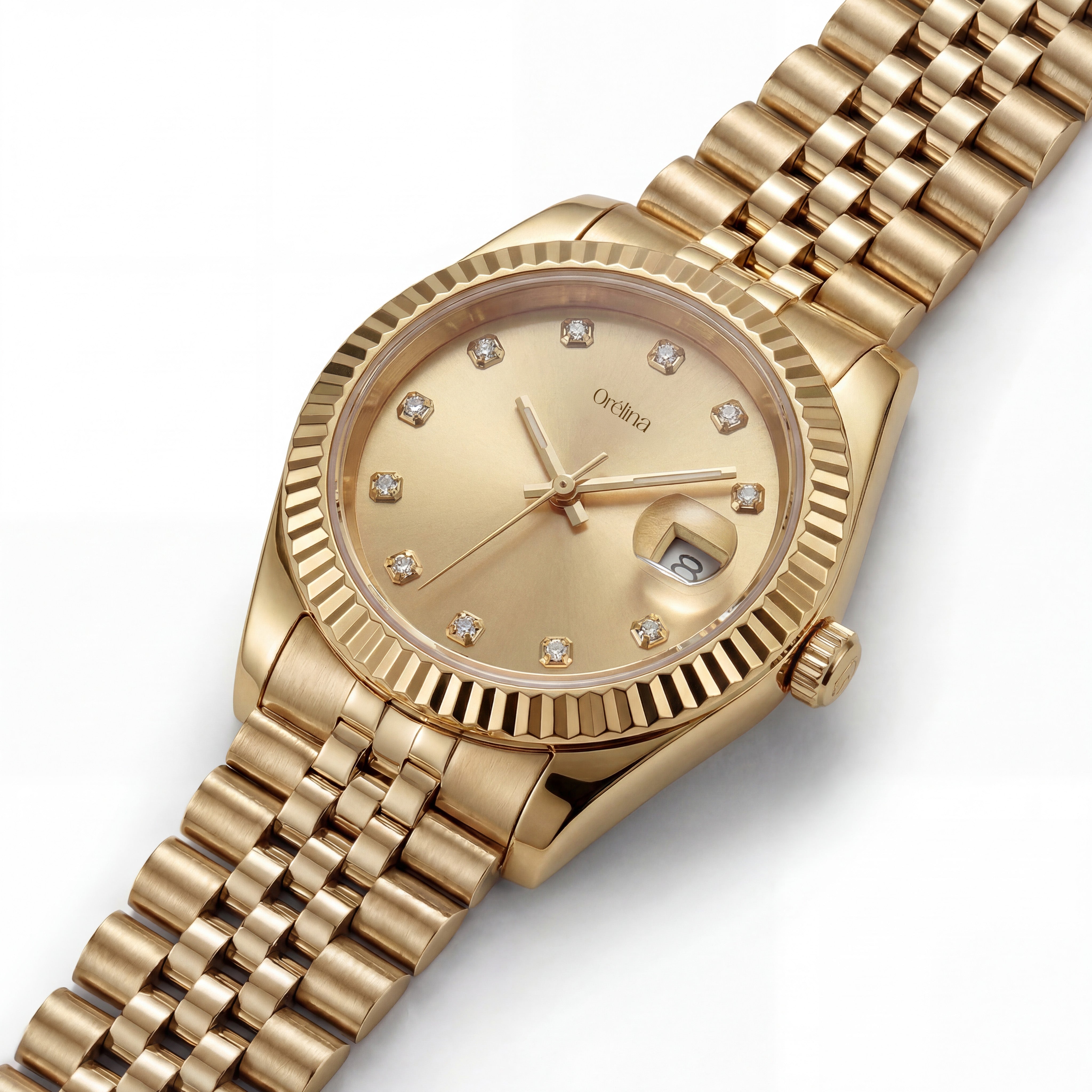 Uhr Luna – Klassisch Champagner