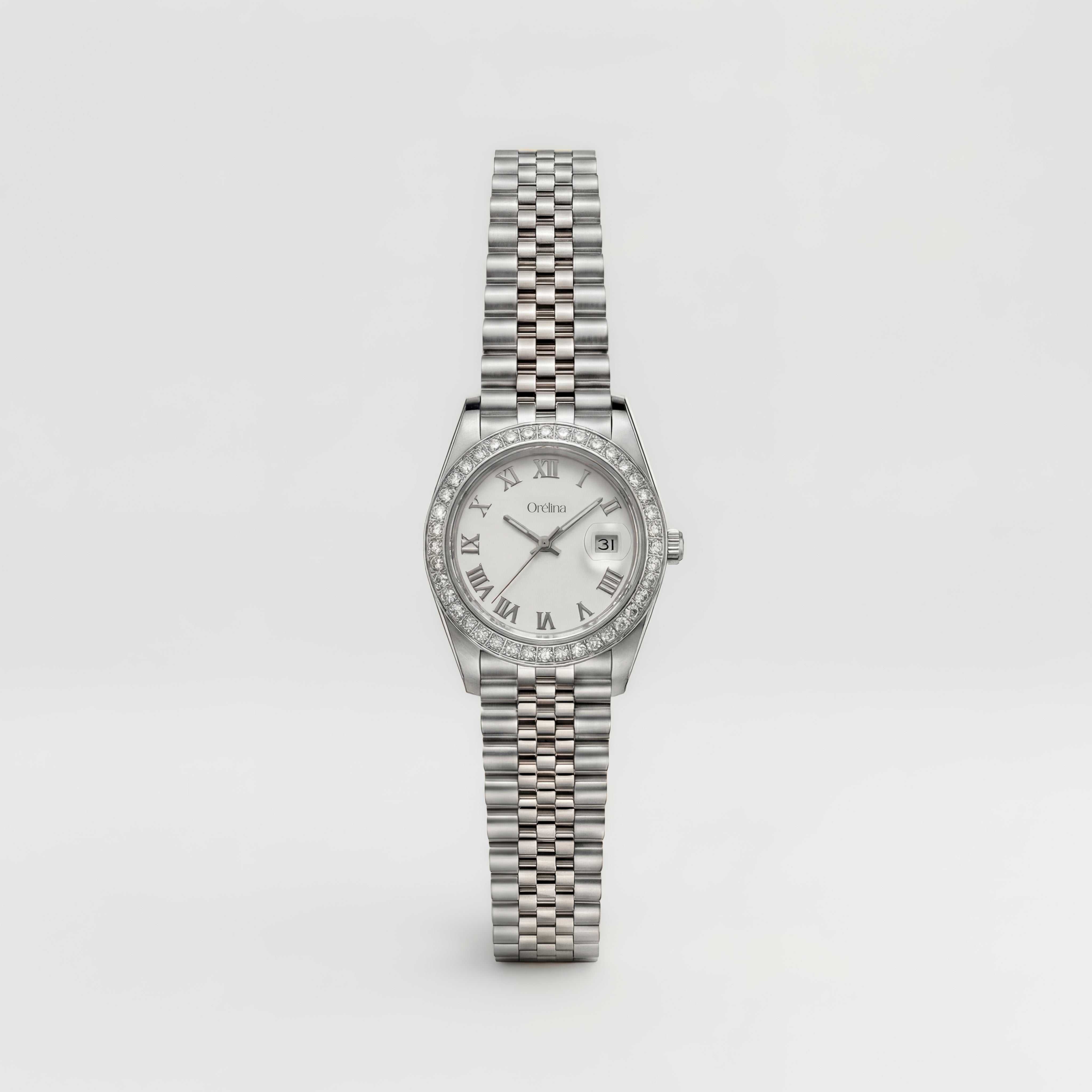 Luna Uhr – Weißgold Diamant