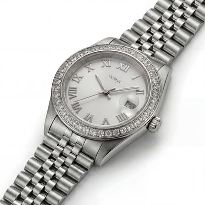 Luna Uhr – Weißgold Diamant