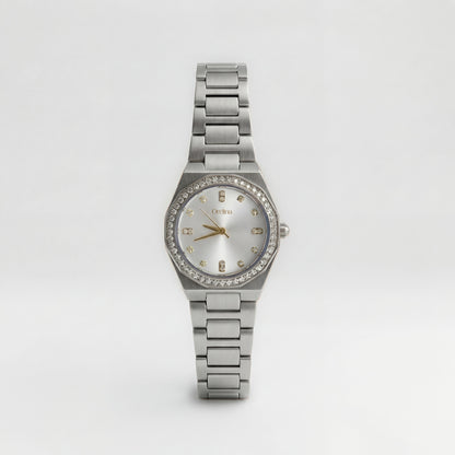 Muse-Uhr – Sanftes Silber