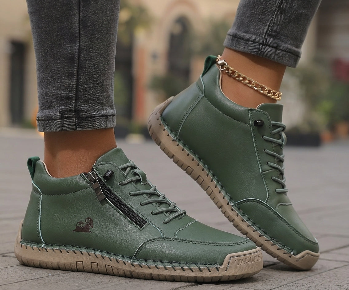 Mila – Sneakers Orthopédiques Confortables + Fermeture Éclair