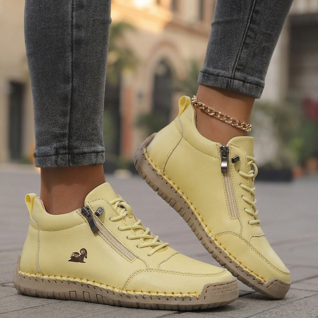 Mila – Sneakers Orthopédiques Confortables + Fermeture Éclair