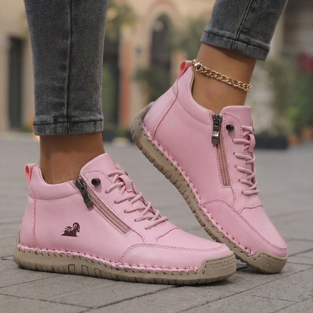 Mila – Sneakers Orthopédiques Confortables + Fermeture Éclair