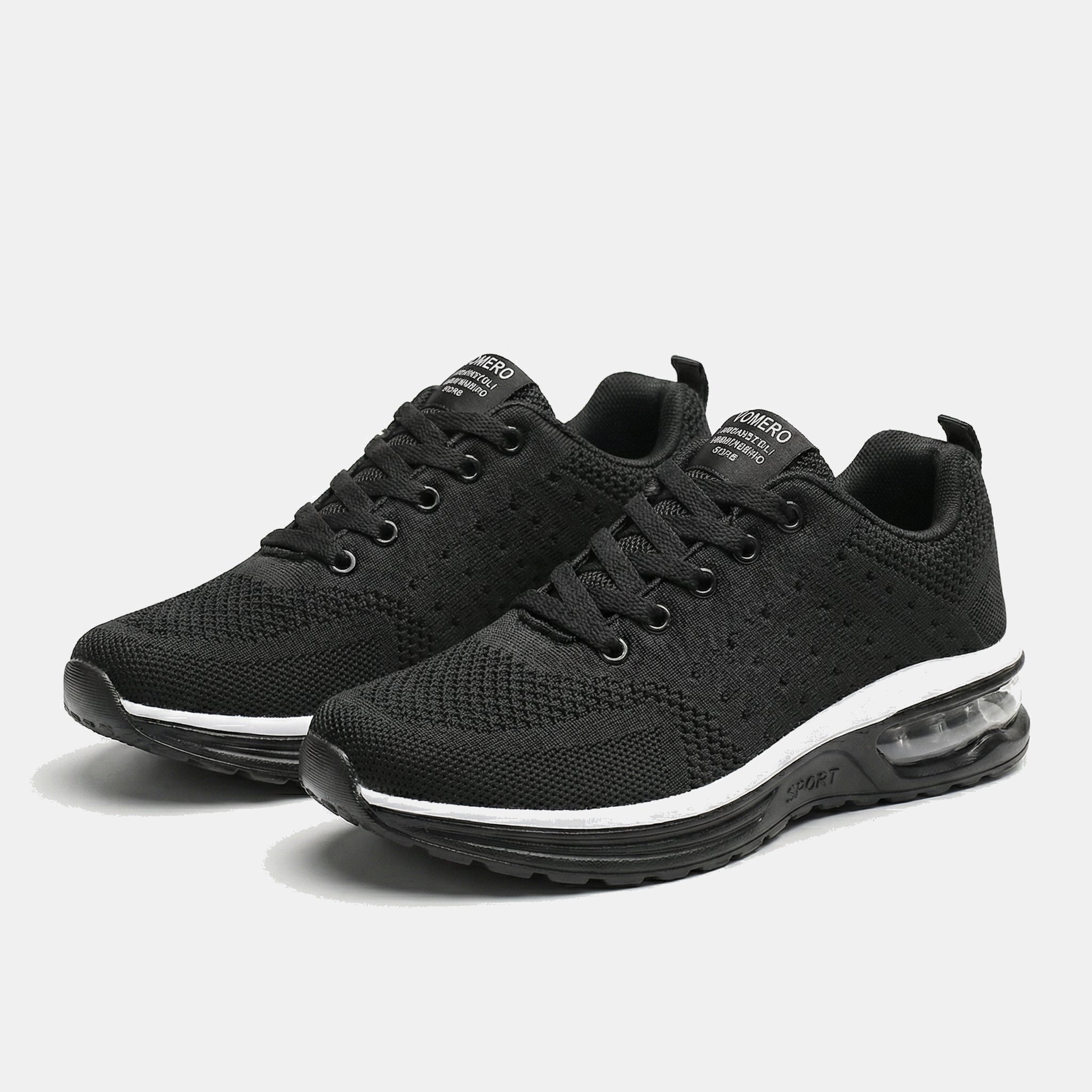 SanoWalk Chaussures Orthopédiques - Tout Noir