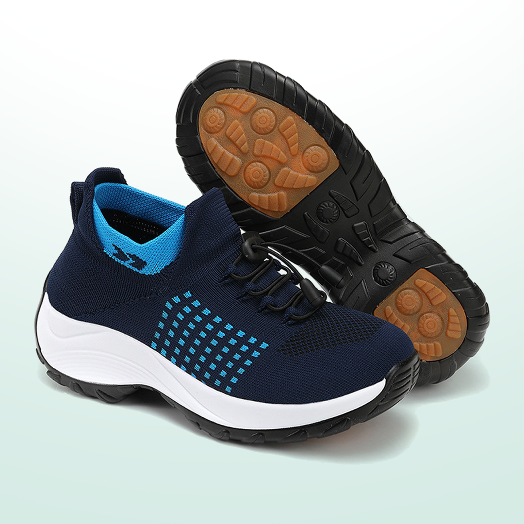 Ambulo Chaussures Orthopédiques Tissu Tricoté - Bleu Marine