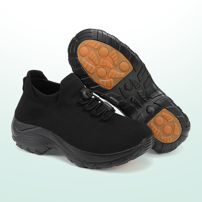 Ambulo Chaussures Orthopédiques Tissu Tricoté - Tout Noir